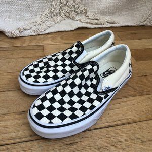 Vans Checkerboard Slip-On (Black/white) - Womens 8